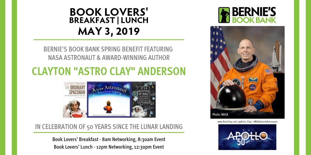 Astronaut and Author to speak at 2019 Book Lovers’ Events