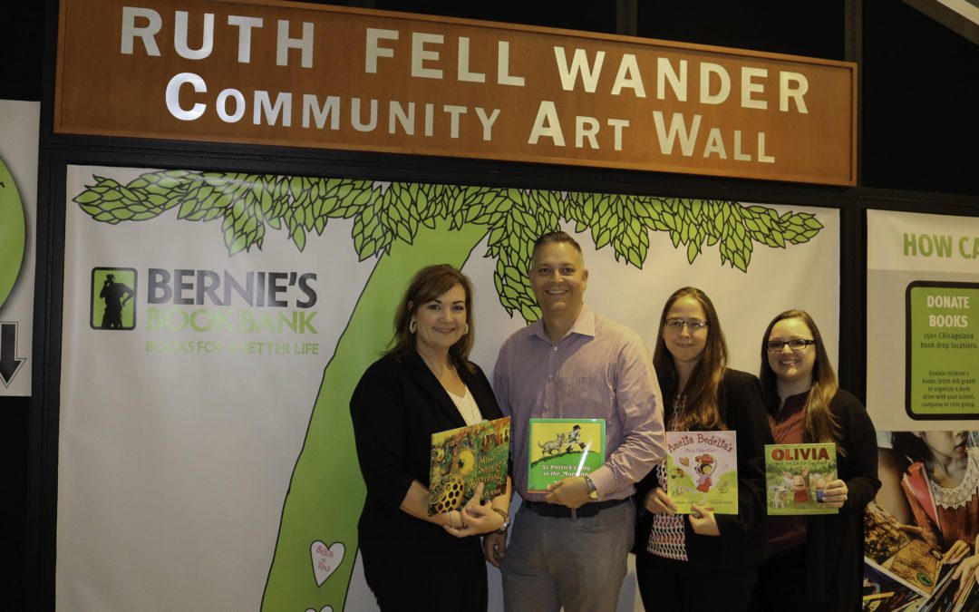 Bernie’s Book Bank Exhibit on Display at First Bank of Highland Park