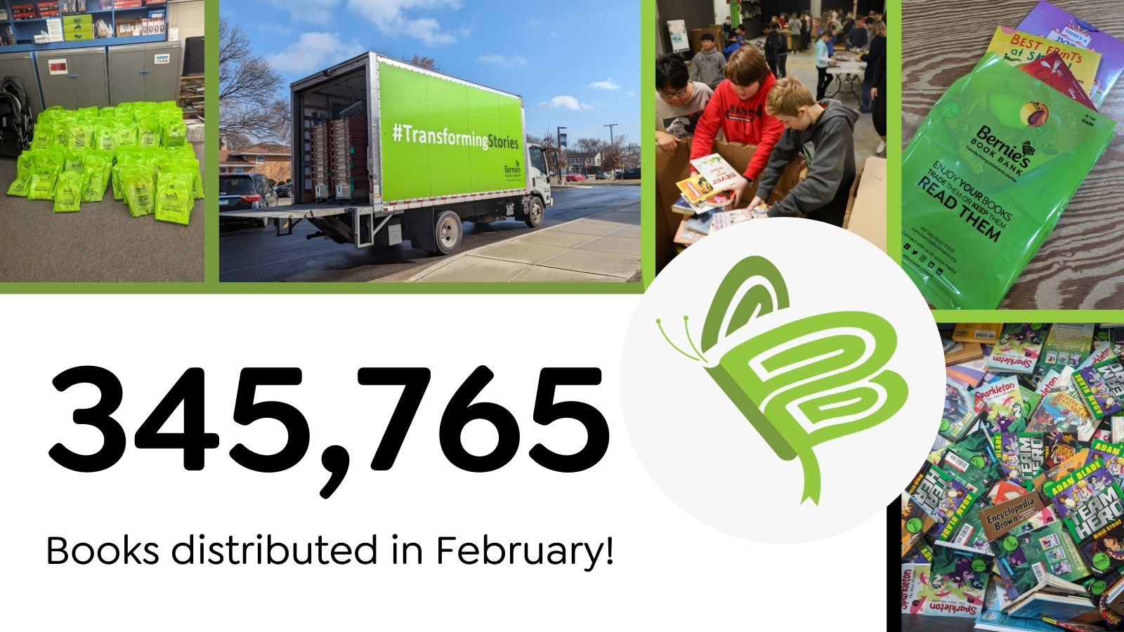 345,765 Books distributed in February!