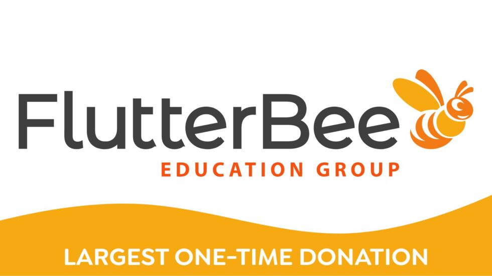 Flutter Bee Education Group - Biggest one-time donation