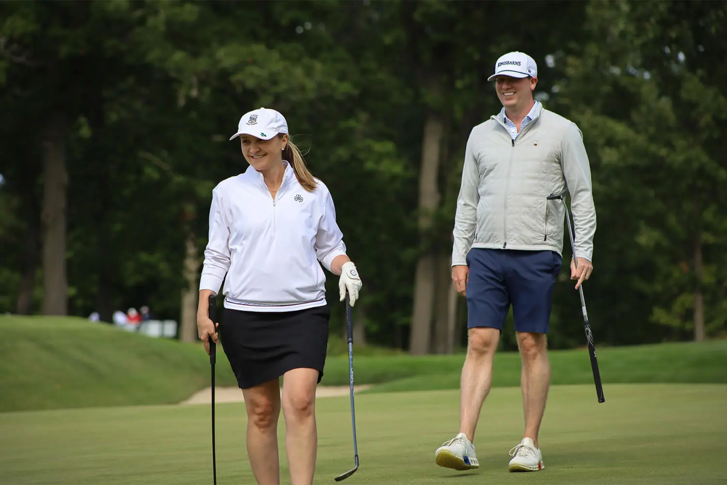 players in the green at the Berne's Cup golf event
